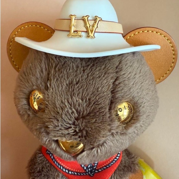 LV Louis Bear Bag Charm Brown Cowboy - Picture 5 of 10